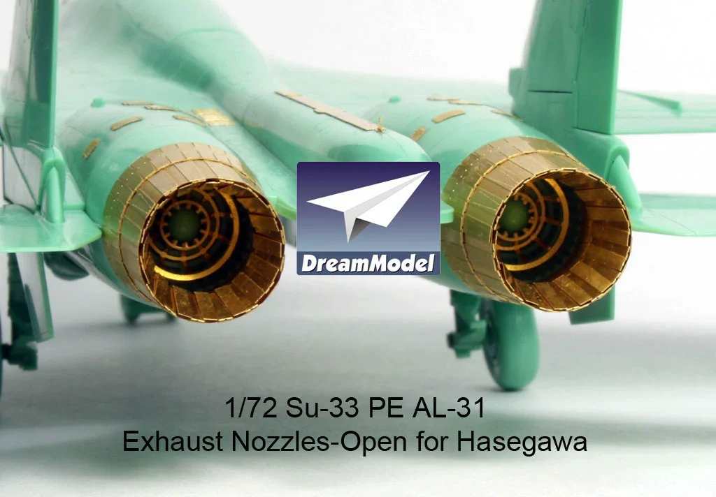 Sanje Model DM0531 1/72 Su-33 AL-31Exhaust Šobe-Odprite Fotografijo-Jedkano Stanja Za Hasegawa