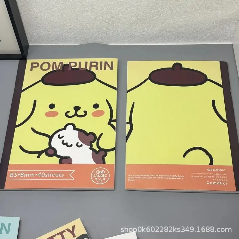 Sanrio Hello Kitty Kuromi Moja Melodija Zvezek za Učenje Urad Note Pad Quick-dry Nemoteno B5 Manjšinskih Učencev Zanimiv Vzorec