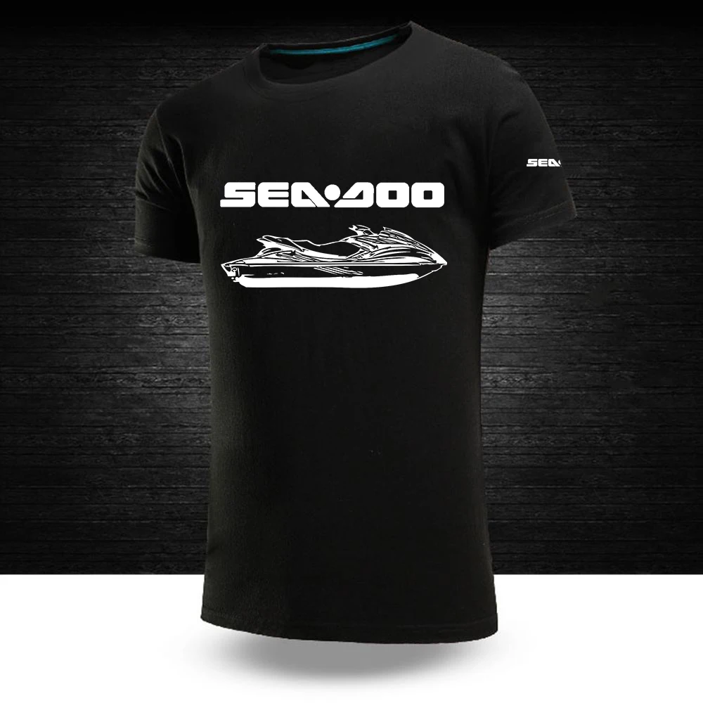 Sea Doo Seadoo Moto Moške Nova Modna O-Vratu T-Majice Poletje Kratka Sleeved Tiskane Športne Svoboden Dihanje Streetwears Vrhovi