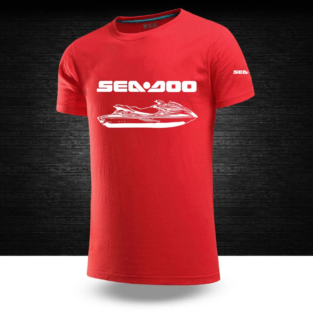 Sea Doo Seadoo Moto Moške Nova Modna O-Vratu T-Majice Poletje Kratka Sleeved Tiskane Športne Svoboden Dihanje Streetwears Vrhovi