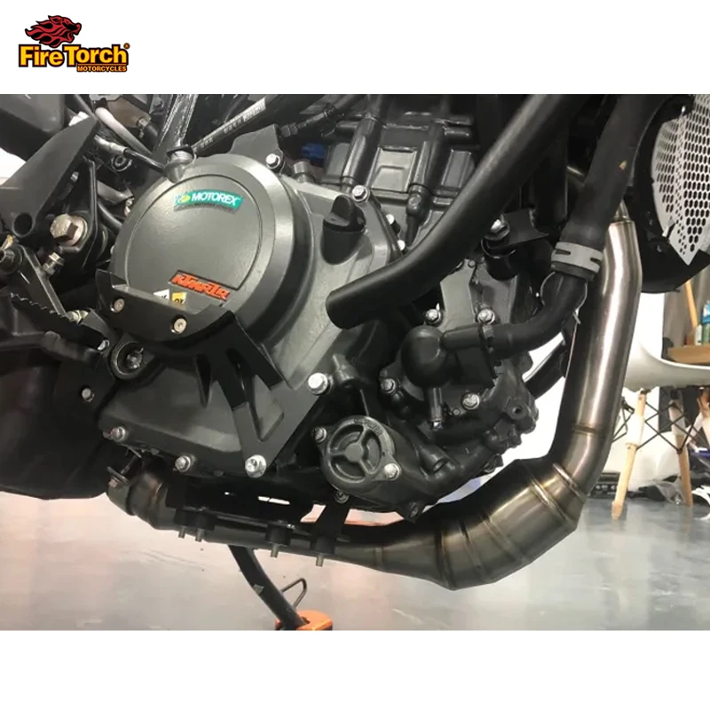 Slip Za KTM250 KTM390 VOJVODA 250 390 Avanturo 2020-2021 motornega kolesa, Izpušni Pobeg Moto Spremenjen Titanove Zlitine Sprednje Cevi