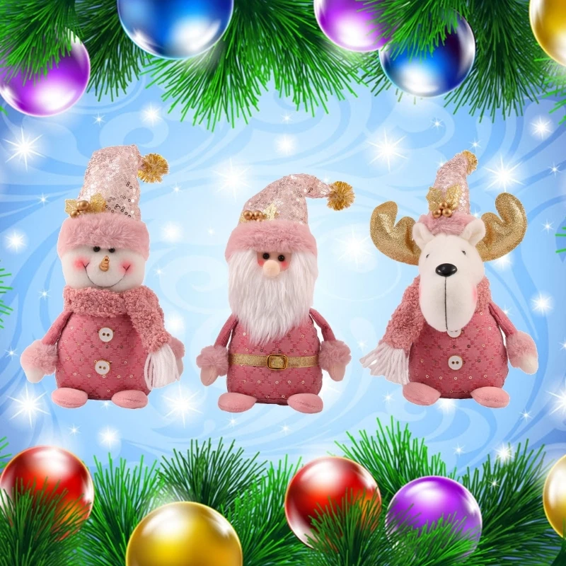 Snjegović božič Elk Santa Božič Okraski za Dom Okraski 2024 Novo Leto Darilo Doma Okraski Otroci Igrače