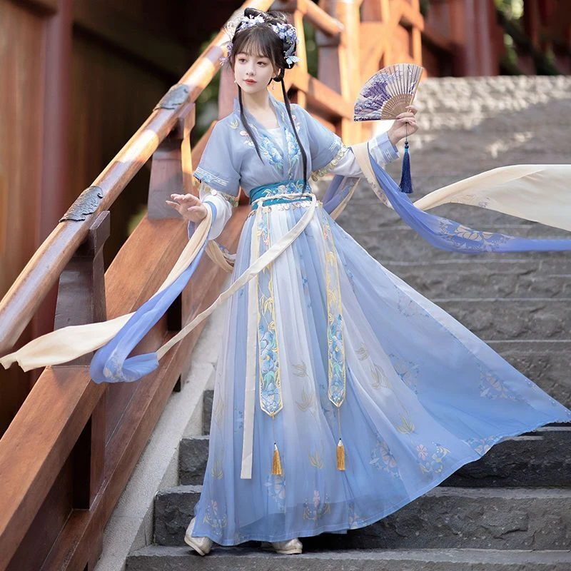 Starodavne Kitajske Hanfu Ženske Karneval Pravljice, Cosplay Kostum Plesno Obleko Temo Stranka Obleko Hanfu Obleko Za Ženske Plus Velikost XL