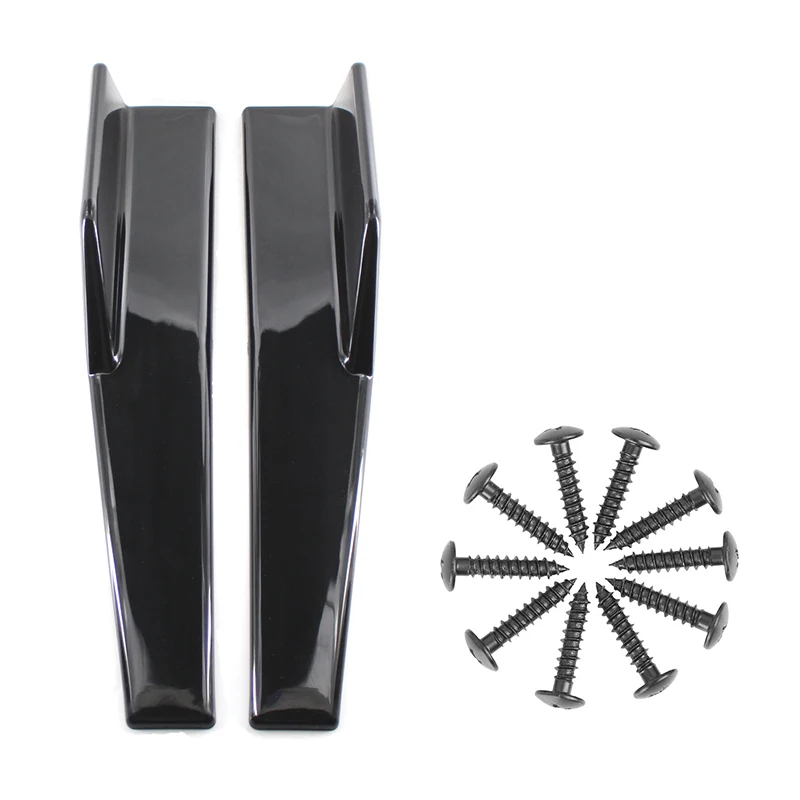 Strani Krila Ustreza Univerzalni Vozil Black 450mm Zunanje Strani Bottom Line Razširitve Cepilec za Ustnice Avto Diffusers(Gloss Black)