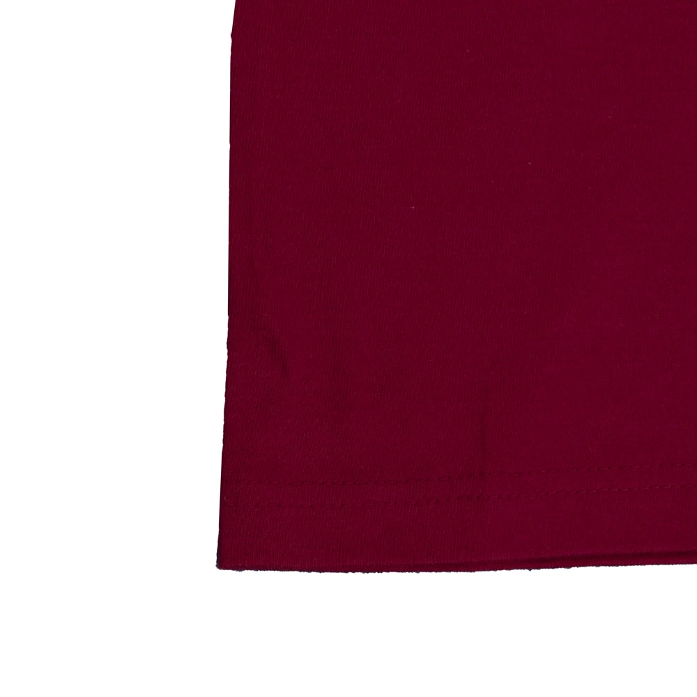 T-shirt 100% Bombaž Visoke Kakovosti Tee Srajce Klasična Bela Burgundija Poletne Majice Poletje Bistvene