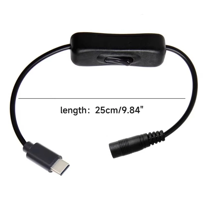 Tip C/Micro USB/Mini USB/USB do 5.5x2.1mm Ženski Konektor Power Adapter Kabel Stikala za Polnjenje Naprave
