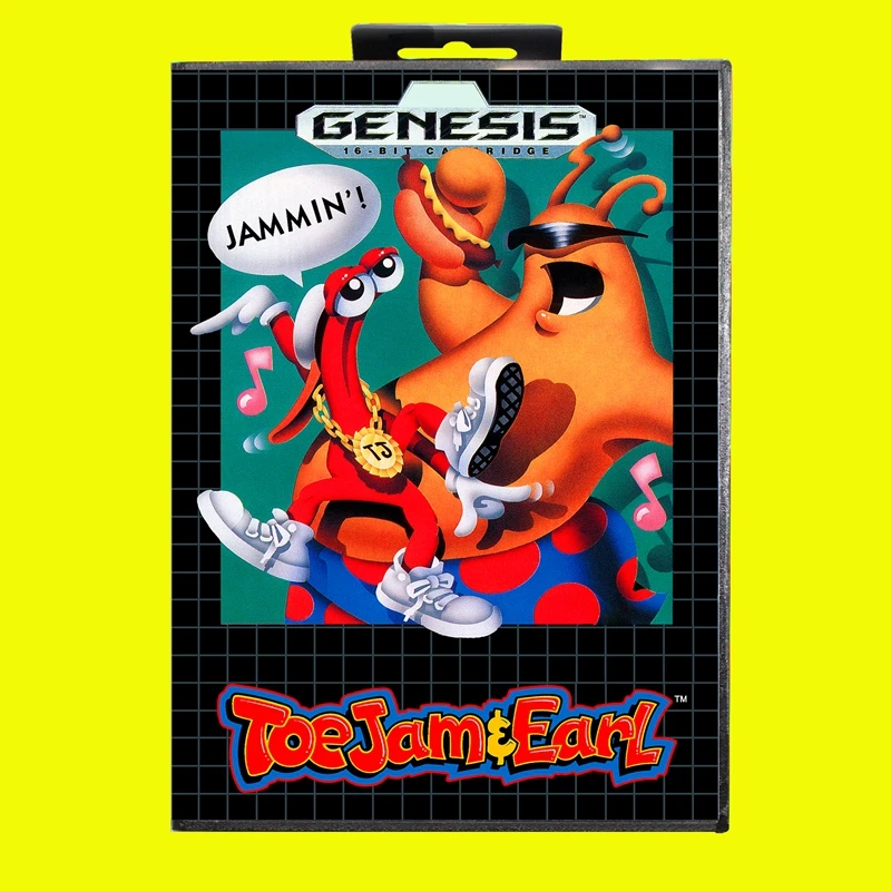 ToeJam & Earl MD Igra Kartice 16 Bit ZDA Kritje za Sega Megadrive Genesis Video Igra Konzola Kartuše