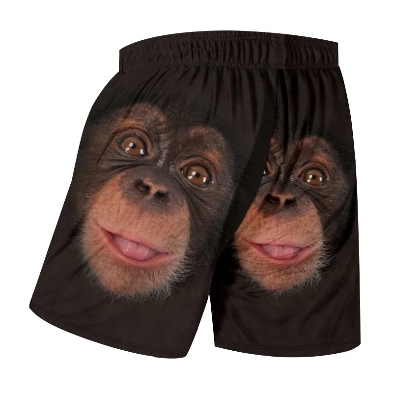 UJWI Človek Novo Črno Velike Oči Živali, 3D Tiskanih Smešno Orangutan Ustvarjalne Najbolje Prodajanih Velikosti 5XL Poletje Plaža Hlače