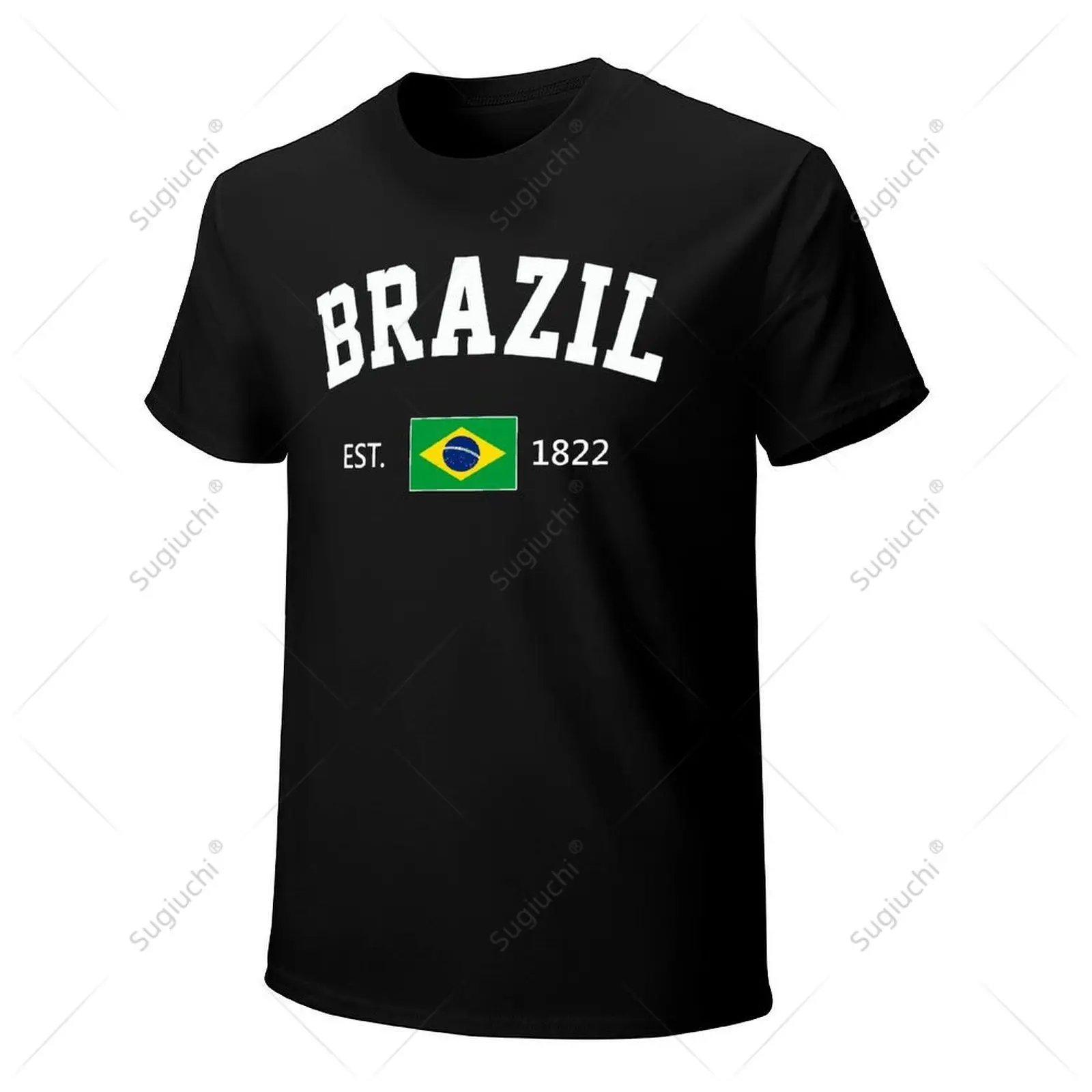 Unisex Moških Brazilija EST.1822 Je Dan Neodvisnosti, Tshirt Tees Majice S Kratkimi Rokavi Ženske, Fantje, 100% Bombaž Majica S Kratkimi Rokavi