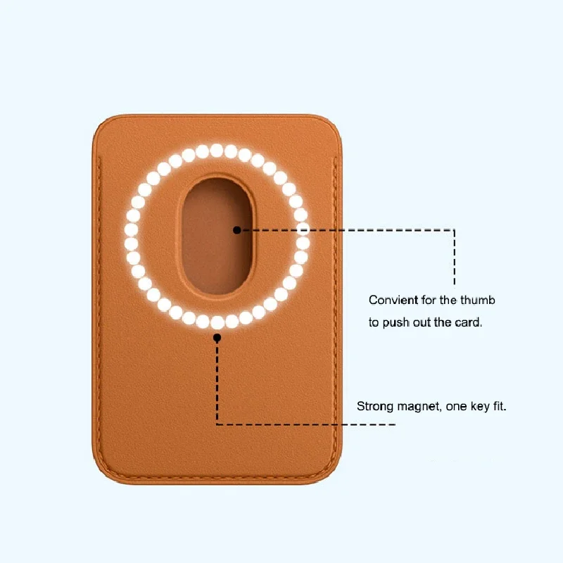 Vanuoxin Magnetno Držalo za Kartico, Združljivo z iPhone 12 13 14 15 Serije za MagSafe Usnje Zložljive Kartice Denarnice Nosilec Namizje