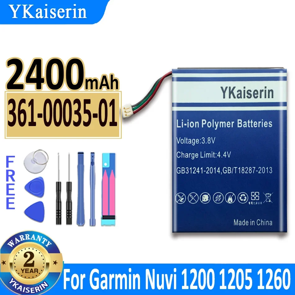 YKaiserin Baterija Za GARMIN Fenix 5X GPS/ViVOACTIVE 3/Nuvi/GPS Nuvi 1200 1205 1205W 1250 1255W 1260 150T 30 40 watch Batterij