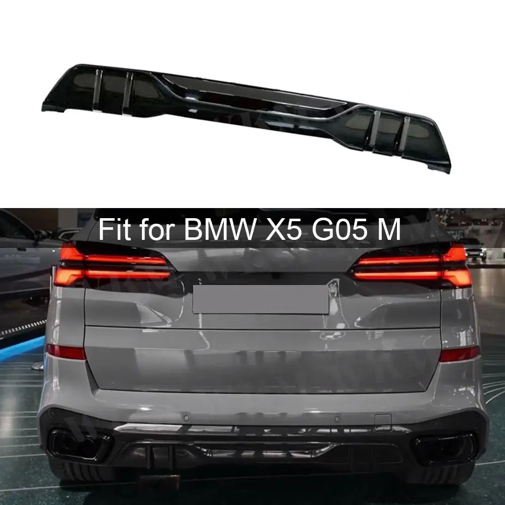 Za BMW X5 G05 M sport 2019+Avto Zadnji Odbijač Difuzor Lip Gloss Black/Carbon Fiber Videz Nižja Nosilec Splitter Spojler Body Kit