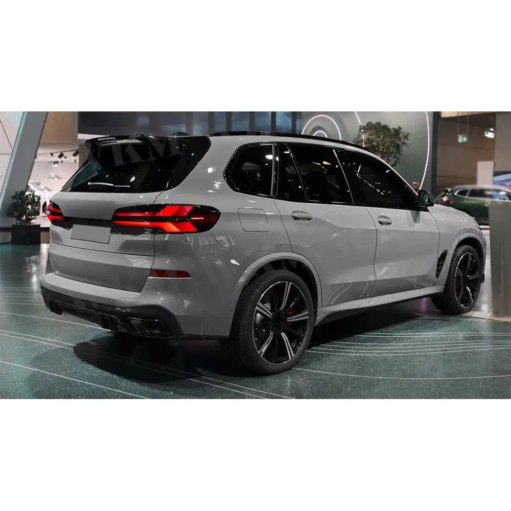 Za BMW X5 G05 M sport 2019+Avto Zadnji Odbijač Difuzor Lip Gloss Black/Carbon Fiber Videz Nižja Nosilec Splitter Spojler Body Kit