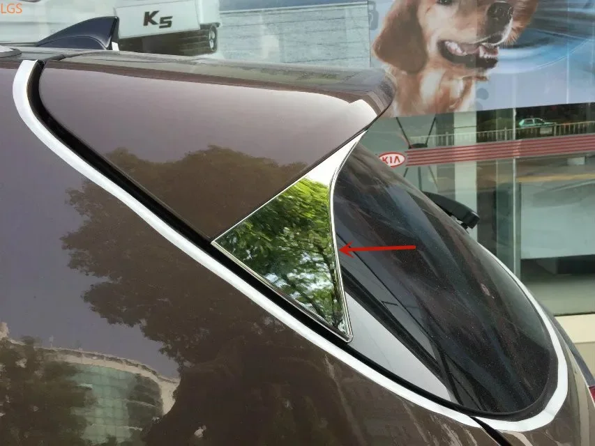 Za KIA kx5 2017-2019 ABS Chrome Zadaj krilo strani pokrova Dekorativne nalepke Anti-scratch varstvo okras Avto styling