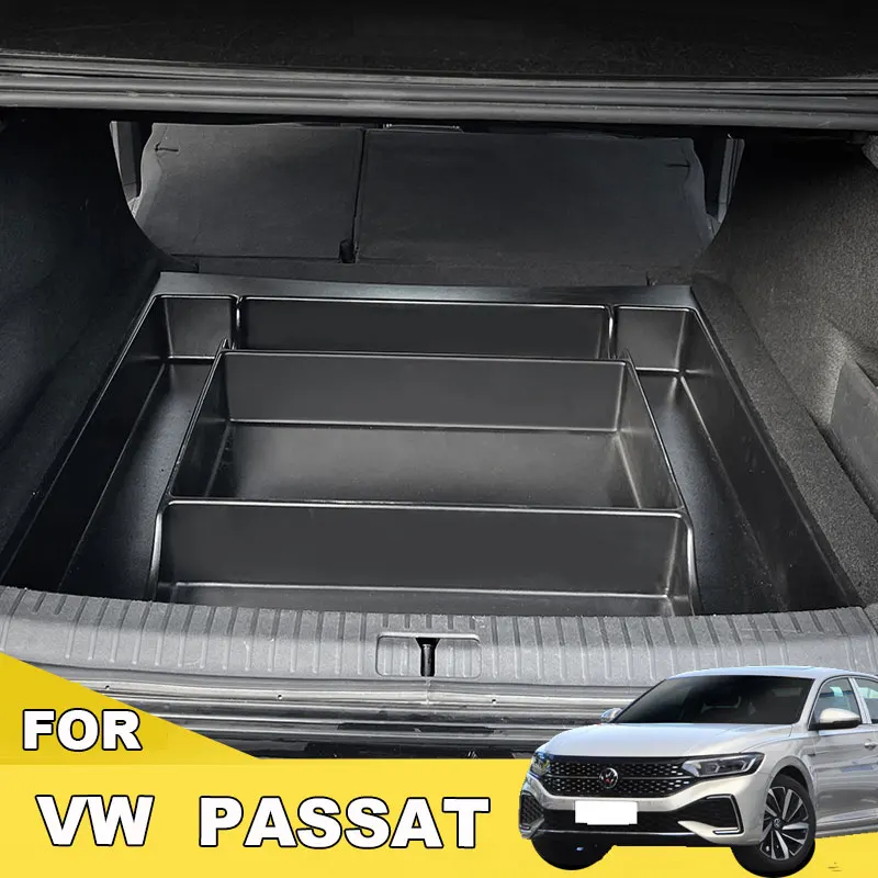 ZA Volkswagen Magotan B8 trunk škatla za shranjevanje zadaj leži ravno plast polnjenje Passat Magic Box kampiranje škatla za shranjevanje