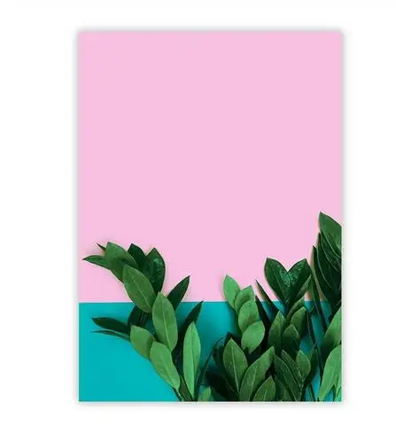 Zeleno Sadje Enostavna Slika Roza Ozadje Ananas, Plakati, Tiskanje Wall Art Platno Barvanje Dekle, Dnevna Soba Brez Okvirja