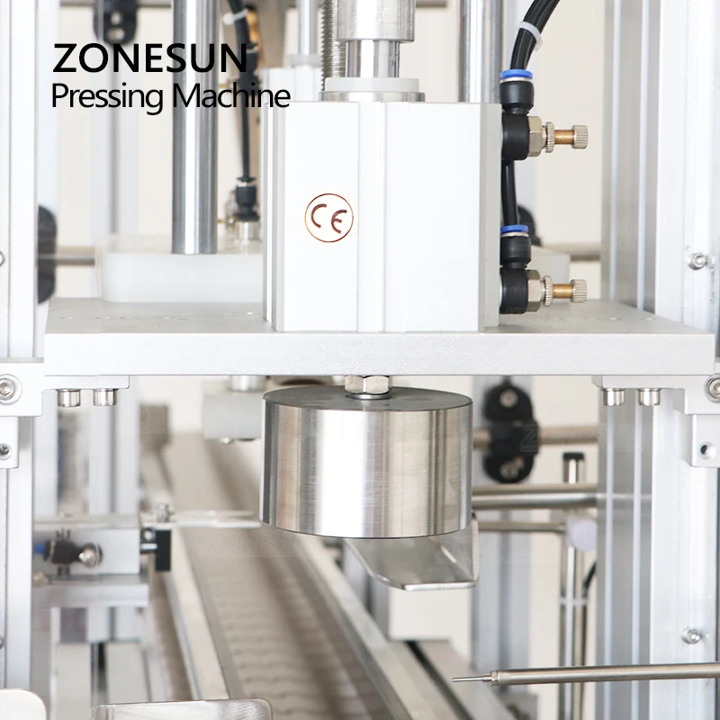 ZONESUN strojev za Proizvodnjo Prilagajanje Omejitve Pralni Plute Steklenico Jar Skp Pritiskom Machinewith Prahu Kritje