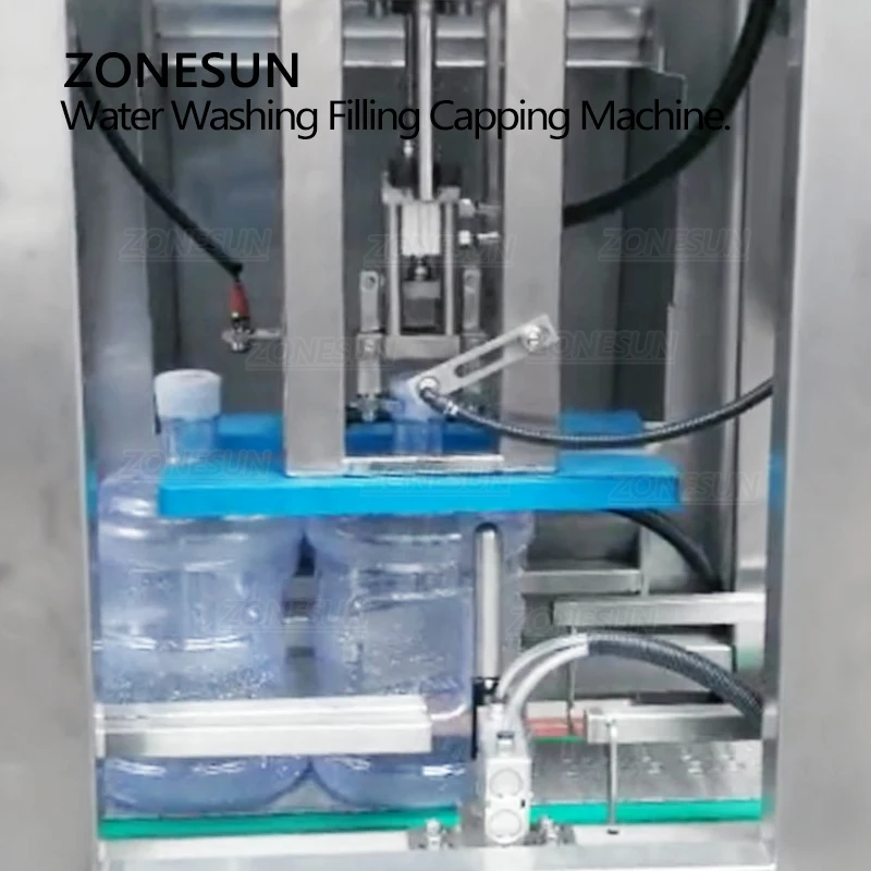 ZONESUN ZS-AFMW 900 BPH 5 PET Litrov Ustekleničene Sodih Polnjenje Vode Pralni Tesnjenje pakirne Linije Proizvodnja