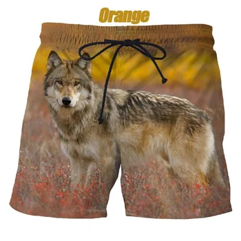 Moda živali 3D tiskanje volk hlače hip-hop rock osebnost ustvarjalno poletje priložnostne plaža hlače