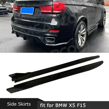 Ogljikovih Vlaken Strani Krila Razširitev Plošča Ustnice Cepilec za BMW X5 F15 M Sport 2015 -2018 ABS Trim Zaščitni Pokrov, Anti-crash