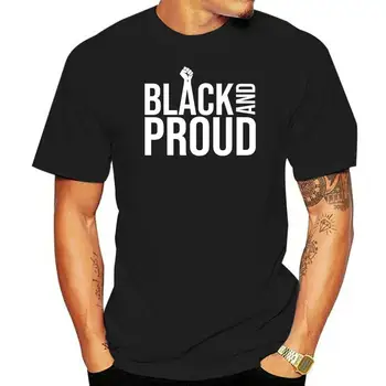 Črna In Ponosni T-Shirt Črna Zgodovina Črne Moči Junakov Mesec Tee Vrhu Vrhovi Tee Tee Majica