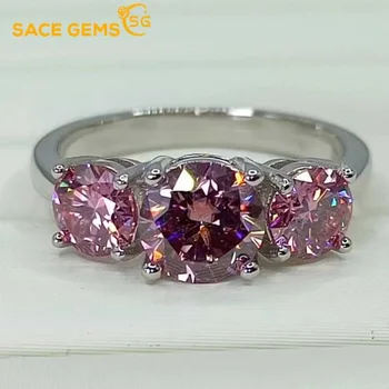SACE DRAGULJEV GRA Certified 2CT Moissanite Obroč VVS1 Lab Diamond Solitaire Ring za Ženske Angažiranosti Obljubo, Poročni Bend, Nakit