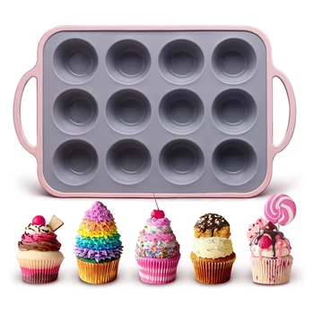 Silikonski Muffin Pan, Mini Cupcake Pan, Mini Peko Skodelice, Cupcake Plesni Domače Kolački, Torte, Frittatas