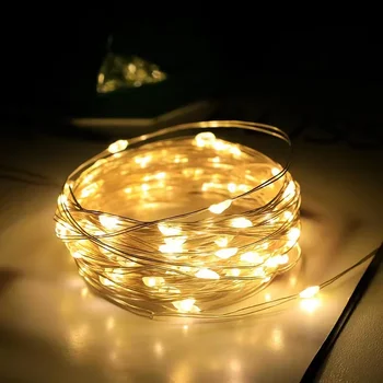 15pcs Božič Poročno Dekoracijo Počitnice Stranka Svetlobe LED 3 Način Vila Lučka z Baterijo Bakrene Žice Niz Luči Vrt Dekor