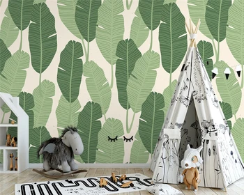 beibehang papier peint po Meri nordijska tropskih rastlin nazaj listov, kavč, tv ozadju ročno poslikane moderne de papel parede ozadje