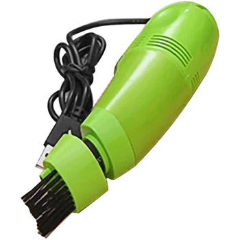 USB Tipkovnica sesalnik Mini Namizje Prah Metla Zbiralec Ročni Tabela Orodje za Čiščenje Zelena