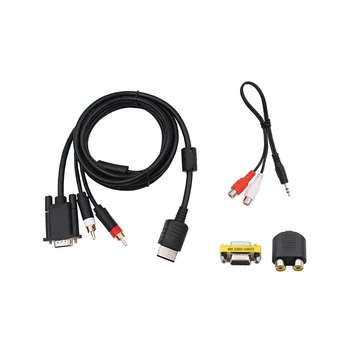VGA Kabel za Dreamcast High Definition + 3.5 mm do 2-Moški Adapter RCA
