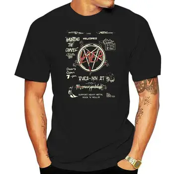 Slayer 'Preganja 84 Flier' T-Shirt - Nova & Vintage Graphic Tee Majica