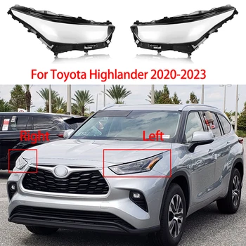 Smerniki Stekla Za Toyota Highlander 2020-2023 pleksi steklo Žarometa Lupini Plastične Svetilke Kritje Avto Oprema Nadomešča original