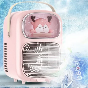 Mini zraka z vodnim razpršilom fan naprava ventilator hladilni ventilator in vlaženje polnilna zračnega hladilnika študentskih spalnico urad darila