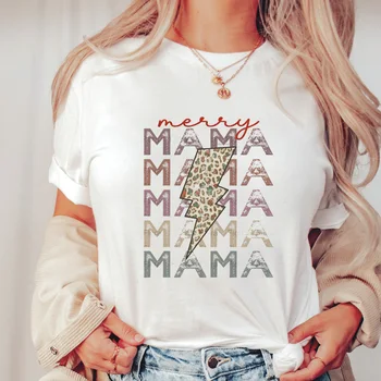 Ženske Grafični Veseli Čas Lepo Risanke, Mama Mama Mama Fant Sin Počitnice Lady Vrhovi Oblačila Tees Tiskanja Nositi Majice T-Shirt