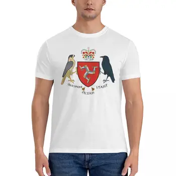 Grb Otok Man Odraslih T-shirt Sodobne Tshirt Srčkan Šala Visoko stopnjo Aktivnosti konkurence Eur Velikost