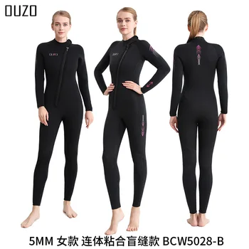 Ženska Moški 3 mm Neopren Obleka, Celotno Telo Potapljaško Obleko Sprednji Zip mokra Obleka za Potapljanje, Potapljanje, Surfanje, Plavanje Boading