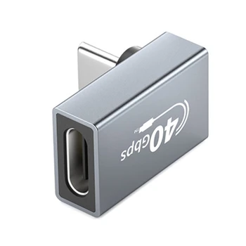 Y1UB USB C Adapter 100W Hitro Polnjenje &40Gbps Prenos Podatkov Združljiv za Različne Naprav, ki so Združljive za Tip C Naprav