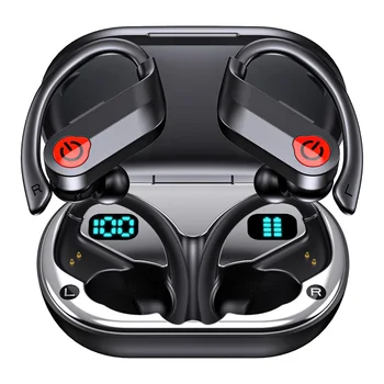 Brezžični Čepkov Bluetooth Slušalke Stereo Zvoka Uho Brsti IPX7 Nepremočljiva Nad Uho Slušalke za Šport/Telefon/Prenosnik