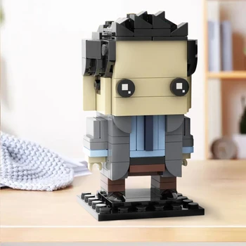 MOC Ross Geller - Prijatelji Brickheadz Opeke Dejanje Slika Znak Model Smešno Film Gradnik, Otroci Igrače, Darila za Rojstni dan