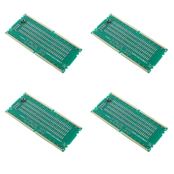 HFES 4X DDR4 Test Sim Reže RAM Pomnilnika Ven LED Desktop Motherboard Popravila Analyzer Tester