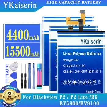 YKaiserin Visoko Zmogljivost Baterije za Blackview R6 BV5900 BV9100 Pametni telefon Baterija za 5.5 Palčni Blackview P2 / P2 Lite Baterije