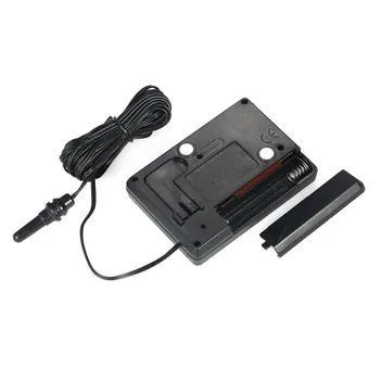TM803 Digitalni Termometer ABS Plastično Črno + Modra Digitalna Budilka Fish Tank Zamrzovalnik Hladilnik Hladilnik, LCD-Zaslon