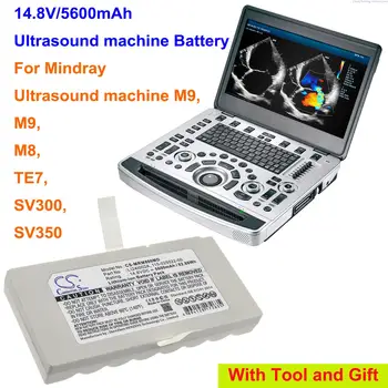 CS 5600mAh Baterije LI24I002A,115-025022-00 za Mindray Ultrazvok pralni M9, M9, M8, TE7, SV300, SV350, SV-300,SV-350