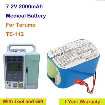 Cameron Kitajsko 2000mAh Medicinske Baterije 6N-1200SCK za Terumo TE-112, TE112, TE 112