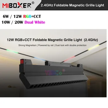 Miboxer 48V RF Daljinski/Glasovni Nadzor 2.4 G 6W 12W RGBCCT Zložljive Magnetne Rešetke Luči 10W 20W Dvojno Belo SCT LED Stropna Luč