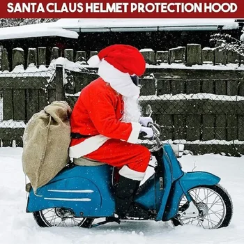 Božični Klobuk Motoristična Čelada Božični Klobuk, Božični Okraski, Santa Claus Motoristična Čelada Kritje Zunanji Izdelki