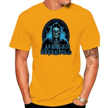 Avenged Sevenfold MenS Molitev Okostje T-Shirt Črna Rockabilia Darilo Za Rojstni Dan Tee Majica