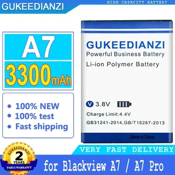 GUKEEDIANZI Baterija za Blackview, A7 Pro Visoke Kakovosti Pametni Telefon, Velike Baterije, Številko za Sledenje, 3300mAh