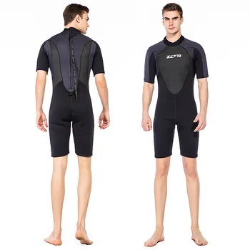 Novo 3 MM Neopren Obleka Moških Kratek Rokav Scuba potapljaško obleko Deskanje UV Zaščito Toplo Snorkeling za Celotno Telo, Potapljanje, Surfanje Obleko